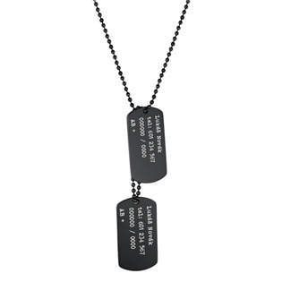 OPD700 Vojenské známky - dog tag + kuličkový řetízek