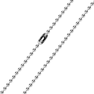 OPE1001-024-100 Ocelový řetízek kuličkový, tl. 2,4 mm