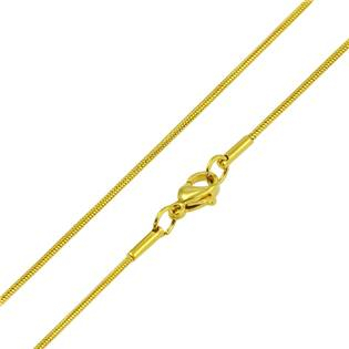OPE1017-012-50 Zlacený ocelový řetízek hádě, tl. 1,2 mm