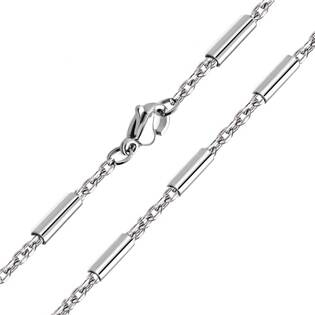 OPE1114-50 Ocelový řetízek délka 50 cm, šíře 1,5 mm