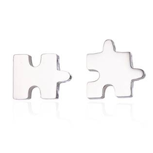 OPN1042-ST Ocelové náušnice PUZZLE