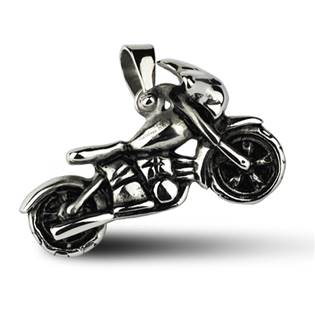 OPP1001 Ocelový přívěšek - motorka