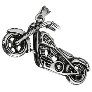 OPP1720 Ocelový přívěšek - motorka chopper