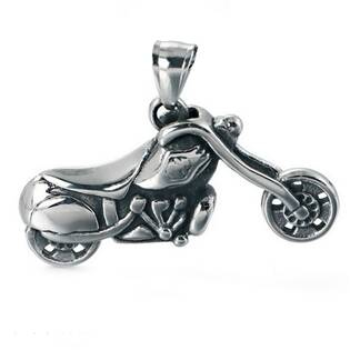 OPP1893 Ocelový přívěšek - motorka chopper