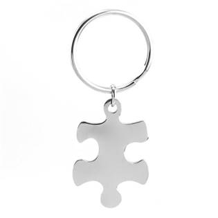 OPT1008-L Ocelový přívěsek na klíče - puzzle