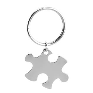 OPT1008-P Ocelový přívěsek na klíče - puzzle