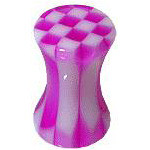 PL01007-04A Akrylátový plug do ucha průměr 4 mm, barva fialová
