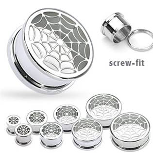 PL01081-16 Plug do ucha - pavučina