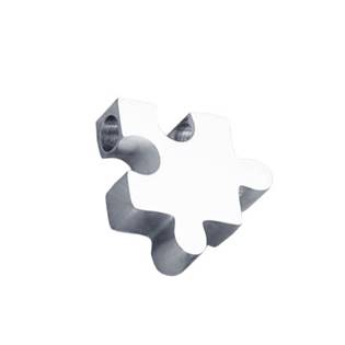 PP-1014-ST Drobný ocelový přívěsek - puzzle