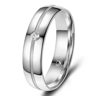 SI-16D-54 Dámský snubní prsten Stříbro AG925