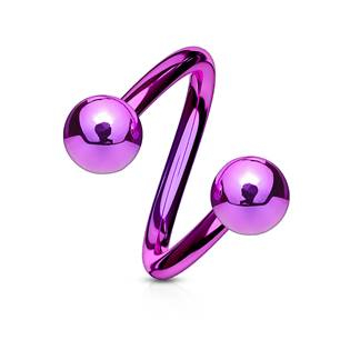 SP1001A-16115 Piercing spirála fialová