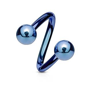 SP1001B-12104 Piercing spirála modrá