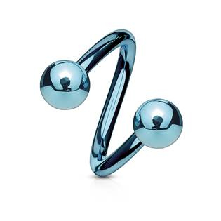 SP1001LB-16115 Piercing spirála světle modrá