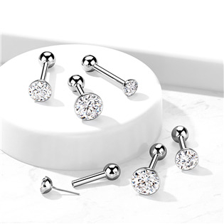 TIT1136-1208-05 Cartilage PUSH IN piercing TITAN, 1,2 x 8 mm
