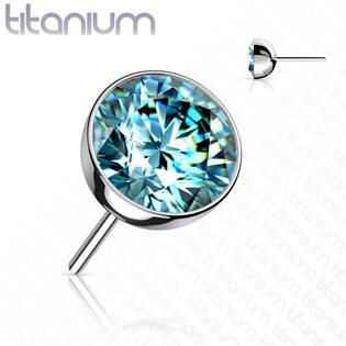 TIT1147Q-050 Kamínek k PUSH IN piercingu TITAN