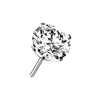TIT1148C-040 Kamínek k PUSH IN piercingu TITAN