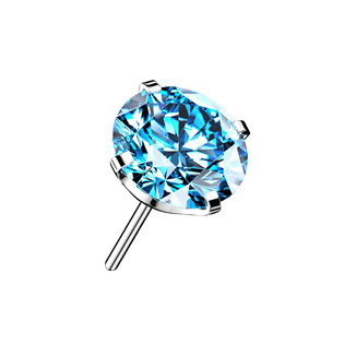TIT1148Q-020 Kamínek k PUSH IN piercingu TITAN