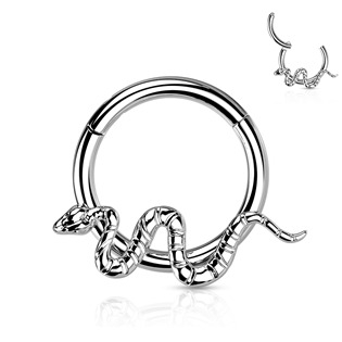 TIT1162-1210 Segment kruh s hadem - helix / cartilage / tragus piercing TITAN