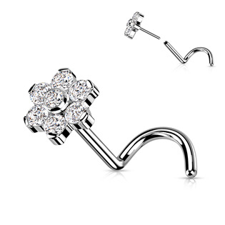 TIT1179 PUSH IN piercing do nosu TITAN, 0,8 x 6 mm