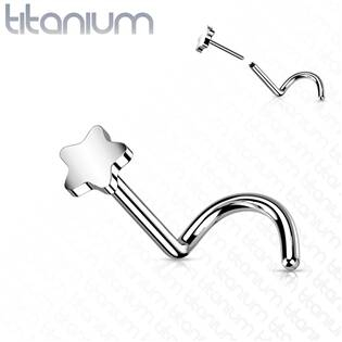 TIT1184 PUSH IN piercing do nosu TITAN, 0,8 x 6 mm