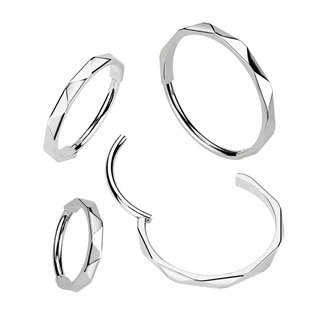 TIT1335-0809 Segment kruh - helix / cartilage / tragus / septum piercing TITAN, 0,8 x 10 mm