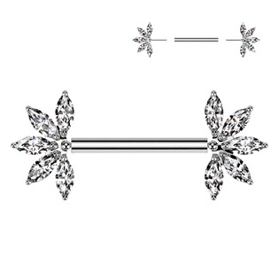 TIT1410-C Piercing do bradavky TITAN - PUSH IN