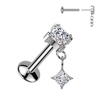 TIT1666 Piercing do ucha - PUSH IN labreta TITAN