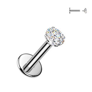 TM042-12063 Piercing do brady - labreta TITAN Moissanit 0.11ct (3mm)