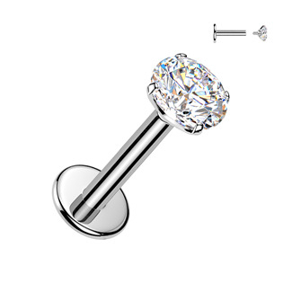 TM042-12084 Piercing do brady - labreta TITAN Moissanit 0.25ct (4mm)