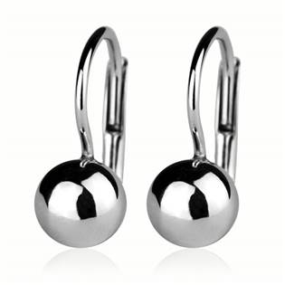 ZB23456-DP Stříbrné náušnice pecky duté