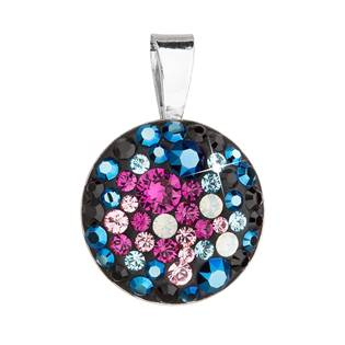 EG1081-GX Stříbrný přívěšek s kameny Crystals from Swarovski® Galaxy