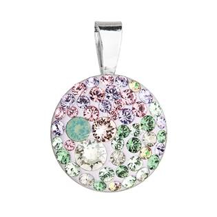 EG1081-SK Stříbrný přívěšek s kameny Crystals from Swarovski® Sakura