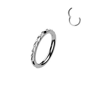SG143-1210 Ocelový piercing - segment kruh