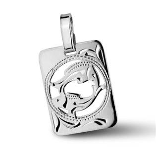 ZB51255-3 Stříbrný přívěsek znamení RYBY