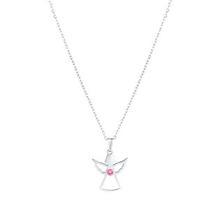 EG3019 Ocelový náhrdelník anděl se Swarovski krystalem