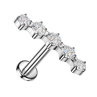 LB1160-1208 Piercing do brady se zirkony