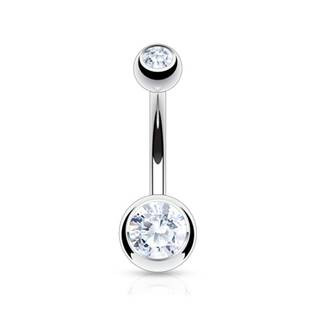 BS1002-1606C Piercing do pupíku - banánek 1,6 x 6 mm