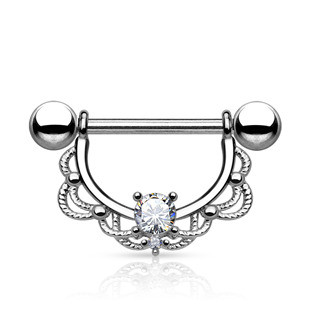 BR01025 Ozdobný piercing do bradavky