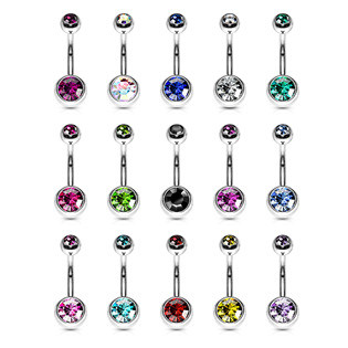 BS01002-R Piercing do pupíku - banánek