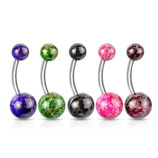 BA01073-BR Piercing do pupíku - banánek