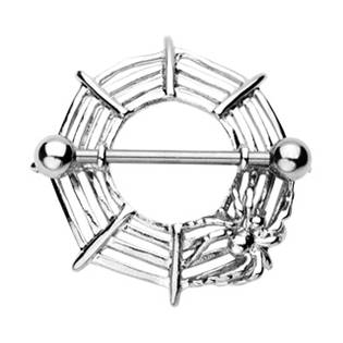 BR01001 Piercing do bradavky - pavouk