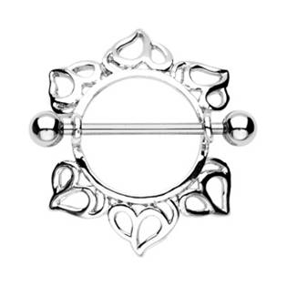 BR01005 Piercing do bradavky se štítem