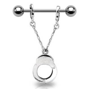 BR01014 Piercing do bradavky "pouta"