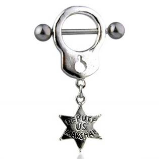 BR01021 Piercing do bradavky se štítem