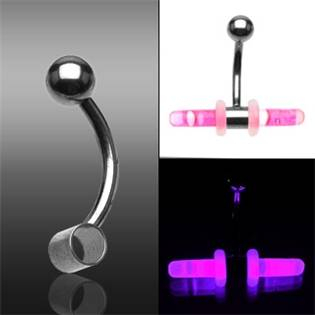 BS01003 Piercing do pupíku pro svítící tyčku