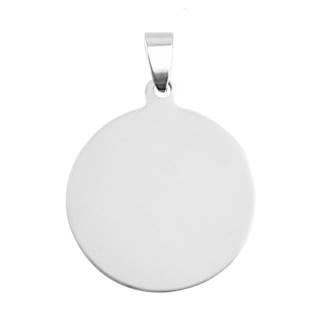 DR1167-XL Ocelový přívěšek kulatý 30 mm