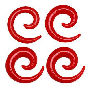 EP01061-05 Roztahovák do ucha - spirála červená