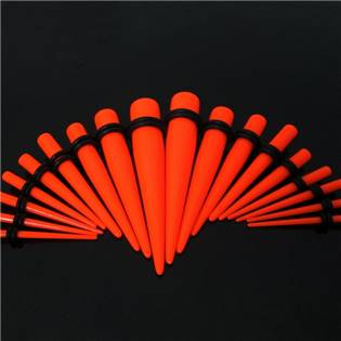 EP1012-016 Akrylátový roztahovák do ucha oranžový