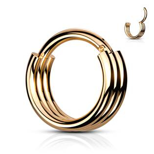 K01056RD-1210 Zlacený piercing kruh segment 1,2 x 10 mm