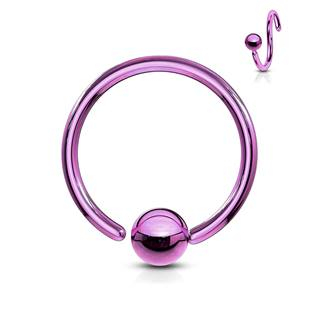 K1002A-12083 Piercing - kruh fialový